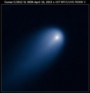 Komeet ISON gezien door Hubble
