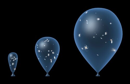 heelal ballon uitdijen
